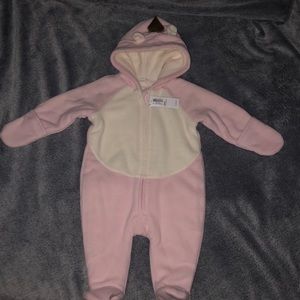 Baby pink unicorn onesie